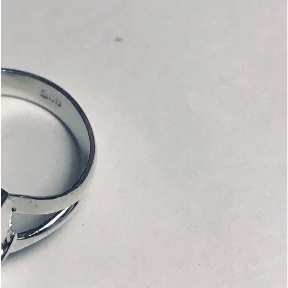 Smokey Topaz Stamped 925 Sterling Silver Ring